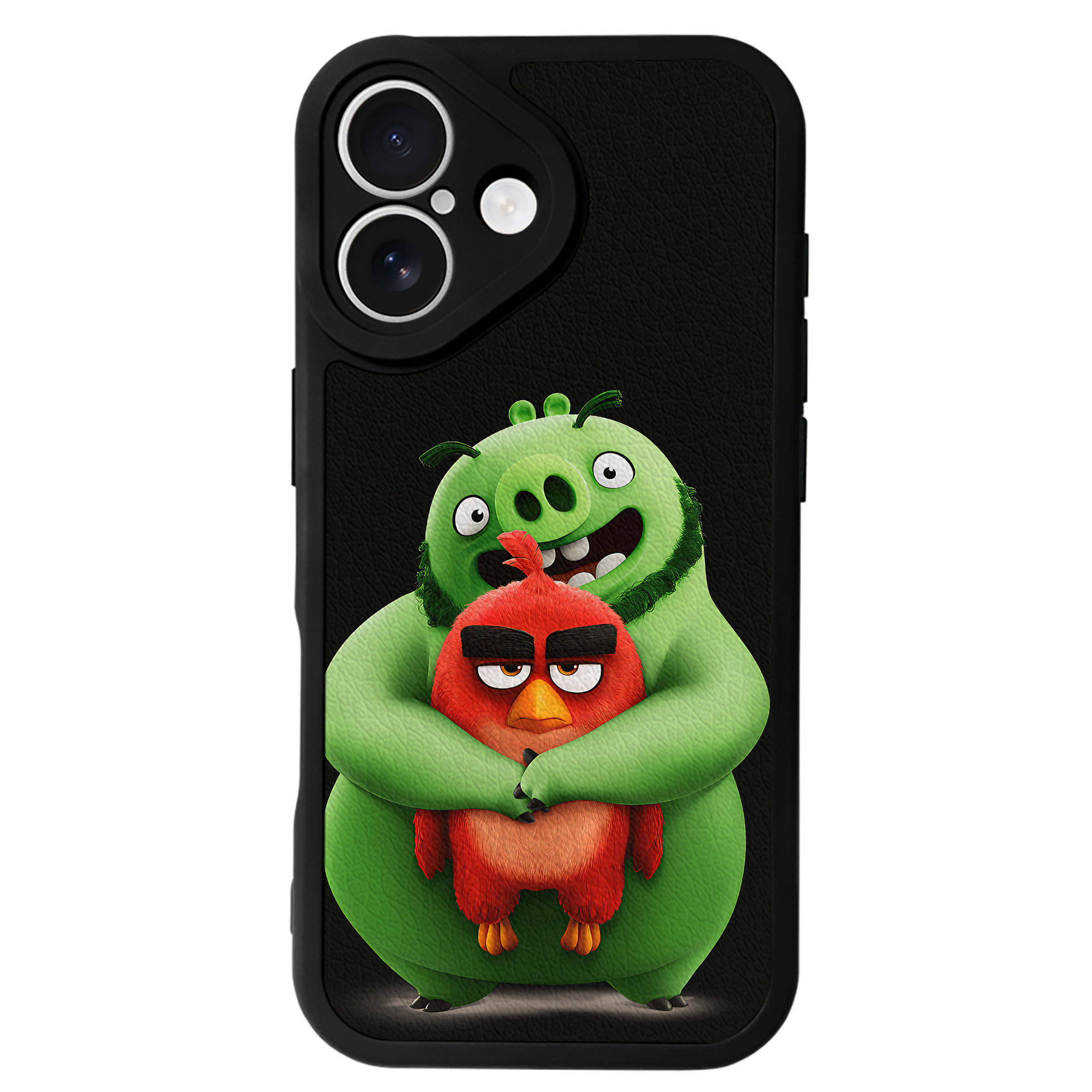 （画像用） Angry Birds アングリーバード 【iPhone 16シリーズ対応】シリコンスマホケース（レザー調） 材質：シリコン